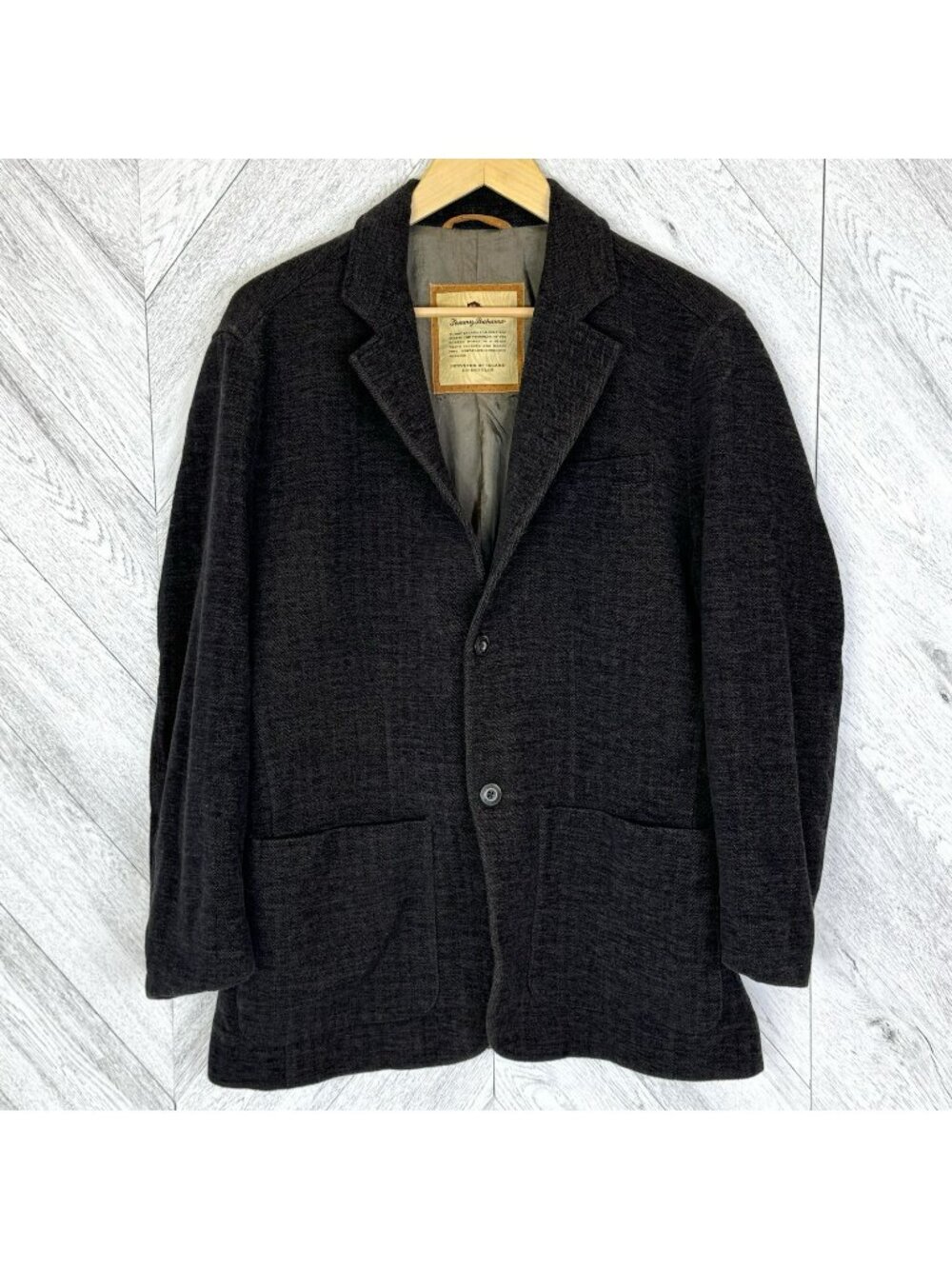Tommy Bahama Blazer Sport Coat Jacket Mens Size Large Brown Wool Blend